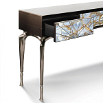 Консоль с 3-мя выдвижными ящиками и фасадом с эффектом трещины Visionnaire варинант исполнения - 1 | Loft Concept в Самаре