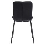 Стул черный с обивкой из велюра Black Archie Chair варинант исполнения - 4 | Loft Concept в Самаре