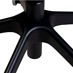 Стул с мягкой синей обивкой из велюра и подъемно-поворотным механизмом на черных колесиках Harper Blue варинант исполнения - 6 | Loft Concept в Самаре