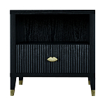 Прикроватная тумбочка с полкой Elsa Dreams Black варинант исполнения - 6 | Loft Concept в Самаре