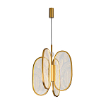 Люстра с гравировкой на акриловых плафонах Gravyura Bronze D 33 см варинант исполнения - 2 | Loft Concept в Самаре