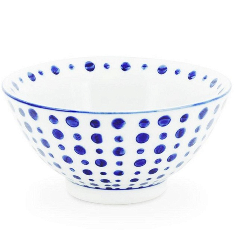 Салатник Cup Chino D14 Белый Синий Салатник Cup Chino D14 Белый Синий в Самаре | Loft Concept