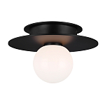 Потолочный светильник с шарообразным плафоном из белого матового стекла Generation Lighting варинант исполнения - 2 | Loft Concept в Самаре