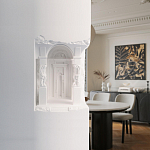 Встраиваемый в стену гипсовый светильник под покраску с колоннами и арками в античном стиле Antiquity Athena варинант исполнения - 15 | Loft Concept в Самаре