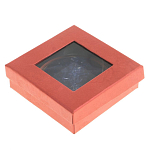 Зеркало карманное круглое двухстороннее из натурального камня Содалит в подарочной упаковке Gold Stone Mirrors варинант исполнения - 4 | Loft Concept в Самаре