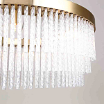 Люстра подвесная со стеклянными подвесками в виде перекрученных трубочек Nembus варинант исполнения - 4 | Loft Concept в Самаре