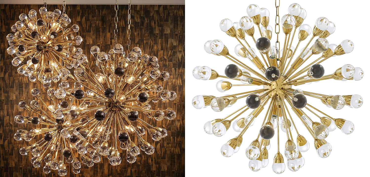 Люстра Eichholtz Chandelier Anto L Gold - Loft-Concept в Самаре