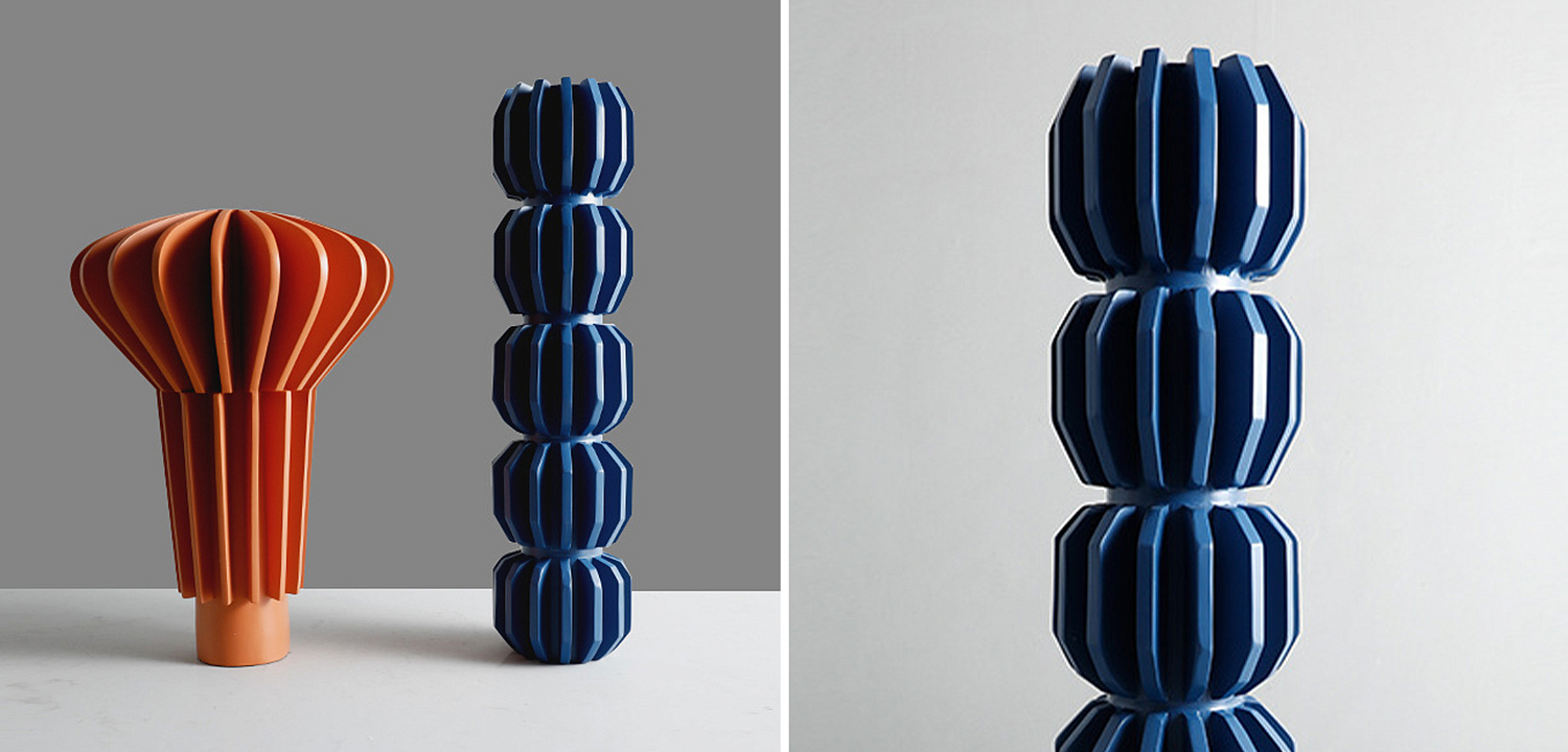 Ваза Mieko Blue Molecule Collection Vase Ваза Mieko Blue Molecule Collection Vase - Loft-Concept в Самаре