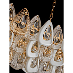 Люстра овальная с многослойными белыми и прозрачными подвесками Character Chandelier варинант исполнения - 4 | Loft Concept в Самаре