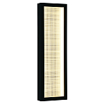 Светодиодное прямоугольное бра из металла черного цвета Lattice Lux варинант исполнения - 5 | Loft Concept в Самаре