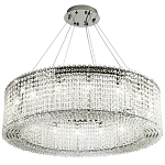 Круглая люстра с хрустальными подвесками хром Crystal Art Chrome Chandelier 16 варинант исполнения - 2 | Loft Concept в Самаре
