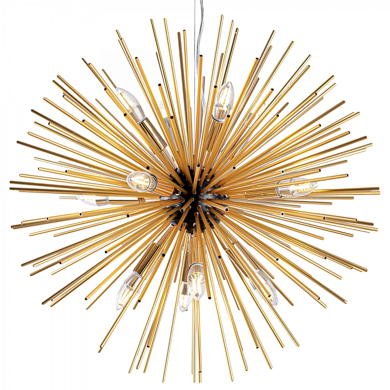 Huge Sputnik Chandelier Gold and Black  Черный Золотой в Самаре | Loft Concept 