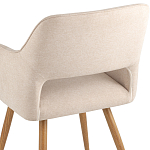 Стул в рогожке бежевого цвета NEASAN STOOL варинант исполнения - 7 | Loft Concept в Самаре