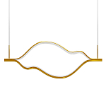 Подвесной светильник волнообразный изогнутый цвета латунь 3000К Spiral Lighting варинант исполнения - 1 | Loft Concept в Самаре