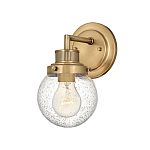 Бра для ванных комнат с прозрачным шарообразным плафоном из стекла с пузырьками на круглом основании Hinkley варинант исполнения - 1 | Loft Concept в Самаре