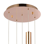 Подвесной светильник Metal Acrylic Tube Five Gold Hanging Lamp варинант исполнения - 3 | Loft Concept в Самаре