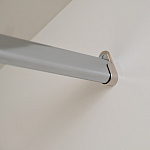 Шкаф бежевый двухдверный с полками и штангой Eccentricity варинант исполнения - 5 | Loft Concept в Самаре