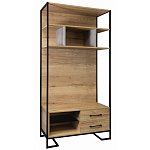 Стеллаж под TV в стиле лофт с открытыми полками и 2-мя ящиками Urban Style Space варинант исполнения - 1 | Loft Concept в Самаре