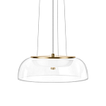 Подвесной светильник  с плоским прозрачным стеклянным плафоном Grada Light варинант исполнения - 1 | Loft Concept в Самаре