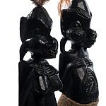 Комплект из 2-х деревянных статуэток Asmat Statuettes Black варинант исполнения - 6 | Loft Concept в Самаре