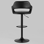 Барный стул черного цвета Strohach варинант исполнения - 4 | Loft Concept в Самаре