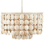 Люстра с каскадом из круглых декоративных элементов Texture Discs варинант исполнения - 3 | Loft Concept в Самаре