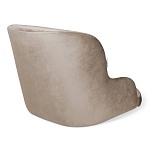 Стул с мягкой бежевой обивкой из велюра и подъемно-поворотным механизмом на черных колесиках Harper Beige варинант исполнения - 2 | Loft Concept в Самаре