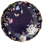 Ваза фарфоровая круглая на ножке с рисунком цветов Garden Whisper Porcelain Set  варинант исполнения - 1 | Loft Concept в Самаре