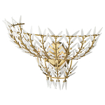 Бра золотого цвета с белыми стеклянными лепестками Hanging Flowers варинант исполнения - 2 | Loft Concept в Самаре