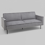 Диван современный вельветовый прямой Worcester Серый варинант исполнения - 1 | Loft Concept в Самаре