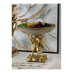 Чаша фарфоровая на двух бронзовых ангелах Eden Garden варинант исполнения - 4 | Loft Concept в Самаре