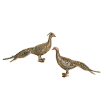 Статуэтка бронзовая пара Павлины Bronze Birds варинант исполнения - 1 | Loft Concept в Самаре