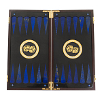 Нарды настольные из натурального камня лазурит и долерит Backgammon from Stone варинант исполнения - 2 | Loft Concept в Самаре