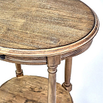 Деревянный овальный кофейный стол Margery Provence Coffee Table варинант исполнения - 4 | Loft Concept в Самаре