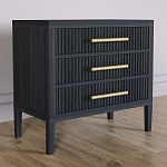 Тумба Primo  с тремя ящиками шпон Черный дуб варинант исполнения - 3 | Loft Concept в Самаре