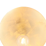 Бра с золотым круглым отражателем и открытой лампой Sun Glow Disc варинант исполнения - 5 | Loft Concept в Самаре