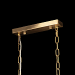 Люстра прямоугольная на цепях с прозрачными трубками и волнистым краем Nembus варинант исполнения - 12 | Loft Concept в Самаре