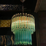 Дизайнерская люстра Blue Lagoon glass бирюзовое стекло  варинант исполнения - 4 | Loft Concept в Самаре