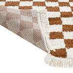 Ковер с шахматным принтом Chess Layout с эффектом шерсти варинант исполнения - 5 | Loft Concept в Самаре