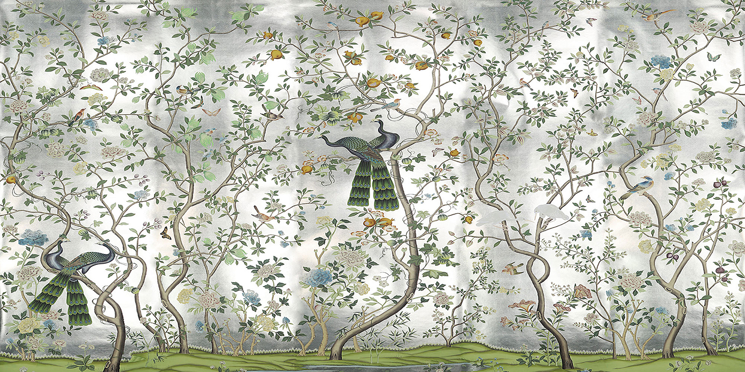 Обои ручная роспись St Laurent White Metal - Loft-Concept в Самаре