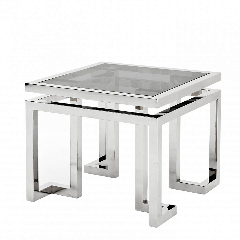 Приставной стол Eichholtz Side Table Palmer Нержавеющая сталь Дымчатый (Smoke) Приставной стол Eichholtz Side Table Palmer Нержавеющая сталь Дымчатый (Smoke) в Самаре | Loft Concept