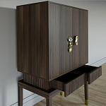 Кабинетный шкаф Elsa Dreams Walnut с 2-мя ящиками варинант исполнения - 2 | Loft Concept в Самаре