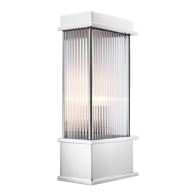 Бра Eichholtz Wall Lamp Jeremy Nickel Никель Прозрачный (Transparent) Бра Eichholtz Wall Lamp Jeremy Nickel Никель Прозрачный (Transparent) в Самаре | Loft Concept