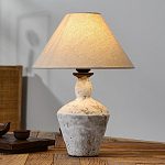 Настольная лампа с керамическим фактурным основанием и тканевым абажуром Eastern Tale варинант исполнения - 3 | Loft Concept в Самаре