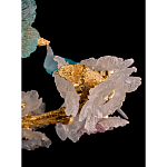 Люстра круглая на золотом каркасе с птичками и цветочным декором Miscellaneous herbs варинант исполнения - 9 | Loft Concept в Самаре