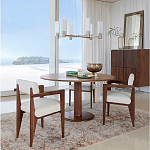 Кресло обеденное Alcove White Boucle из массива ореха варинант исполнения - 10 | Loft Concept в Самаре