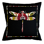 Подушка декоративная стрекоза цветной узор Ikat Pattern варинант исполнения - 1 | Loft Concept в Самаре
