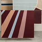 Плед из хлопка с геометрическим рисунком Elan Stripe Addison варинант исполнения - 7 | Loft Concept в Самаре