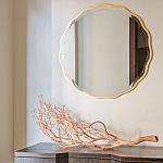 Золотое настенное зеркало Yvon Mirror варинант исполнения - 2 | Loft Concept в Самаре