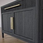 Буфет Primo с двумя ящиками и двумя фасадами Черный дуб варинант исполнения - 6 | Loft Concept в Самаре